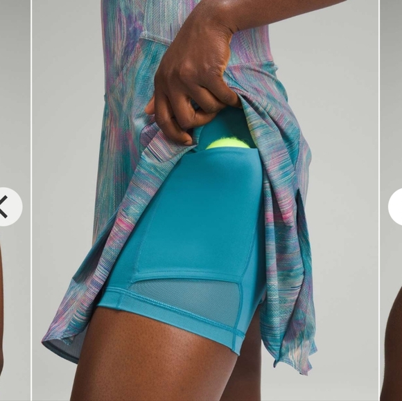 LULULEMON Everlux Short-Lined Tennis Tank Dress 6" Pixel Diffuse Multi Size 6 - Picture 5 of 16